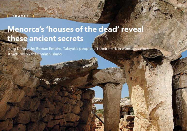 articulo menorca talayotica national geographic ingles